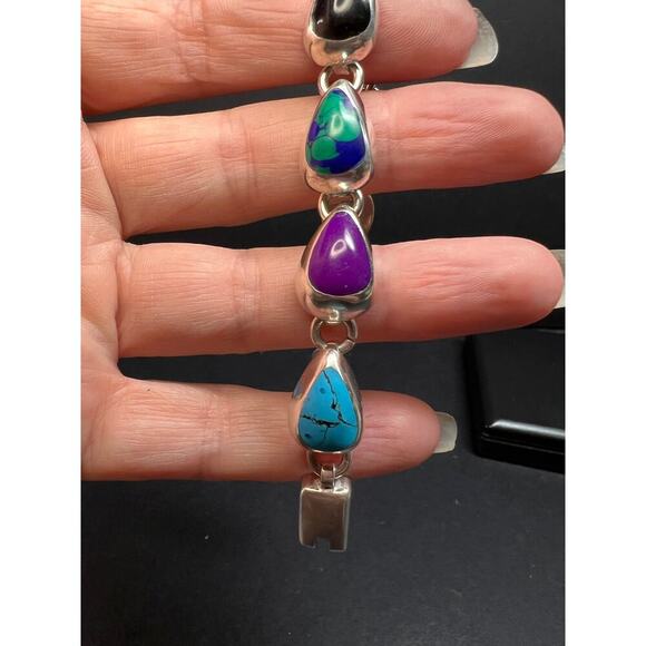 Vintage Taxco Mexico Sterling silver bracelet - Picture 14 of 16